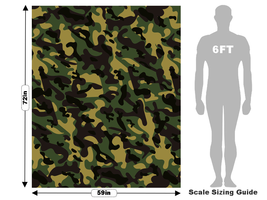 Army Flecktarn Camouflage Vehicle Wrap Scale