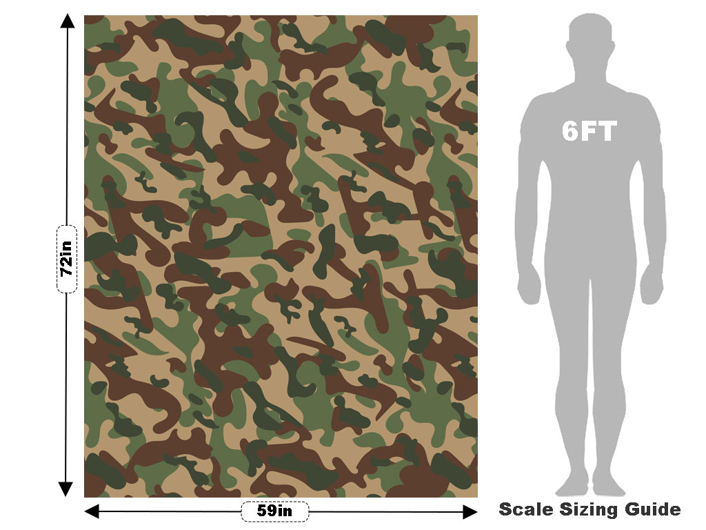 Army Machine Camouflage Vehicle Wrap Scale