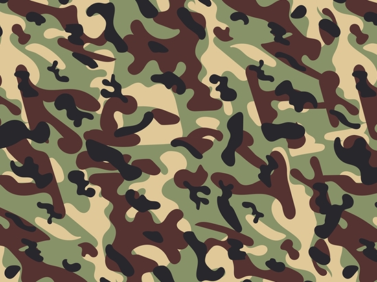 Basin Beige Camouflage Vinyl Wrap Pattern