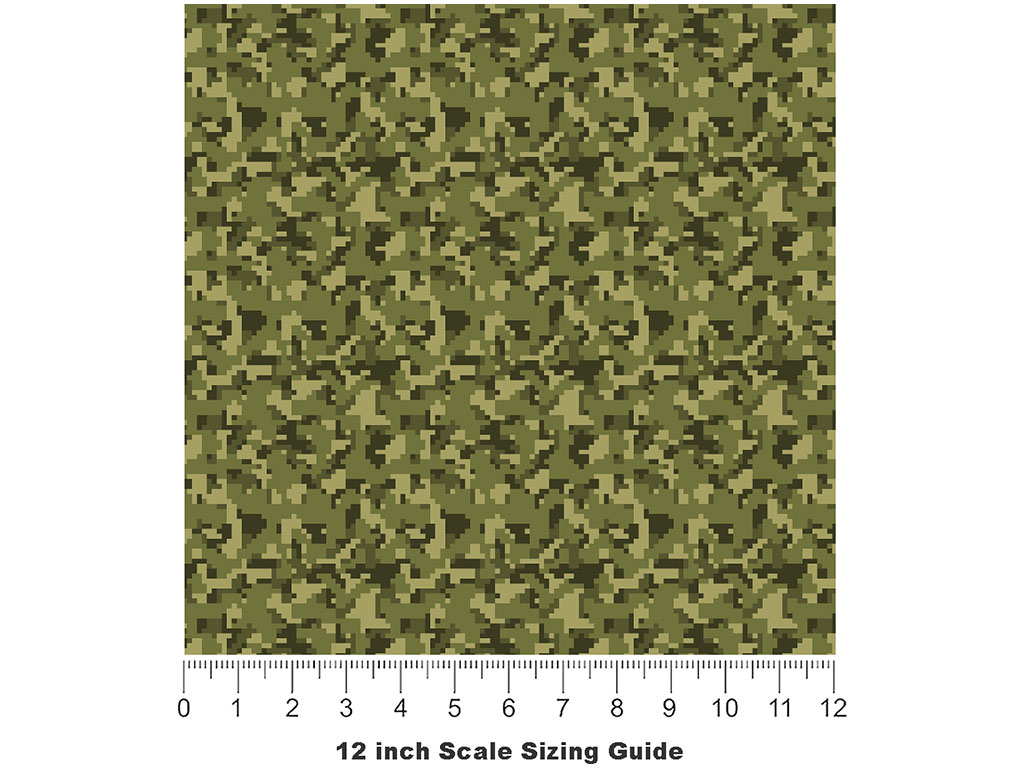 Disruptive Forest Camouflage Vinyl Film Pattern Size 12 inch Scale