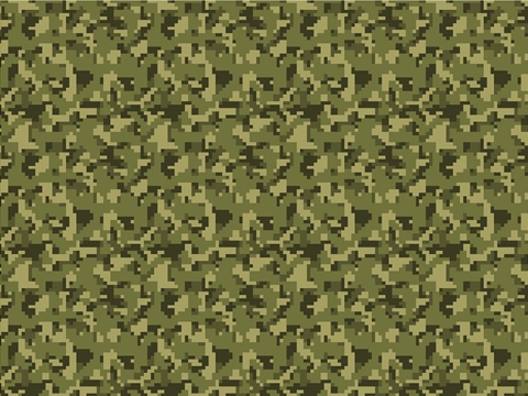 Rwraps™ Green Camouflage Print Vinyl Wrap Film - Disruptive Forest