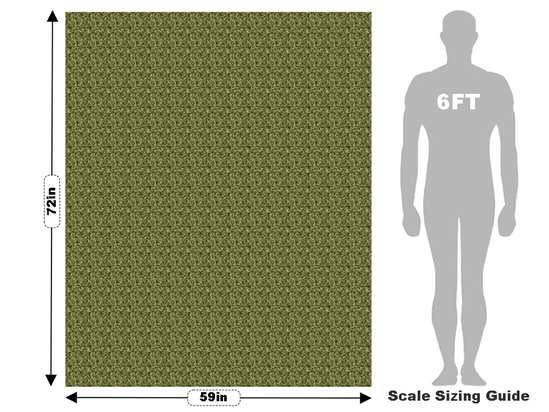 Disruptive Forest Camouflage Vehicle Wrap Scale