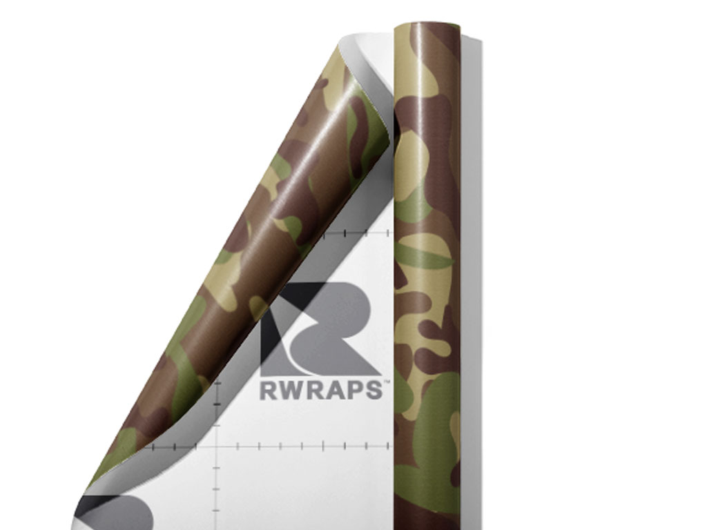 Forest Beige Camouflage Wrap Film Sheets