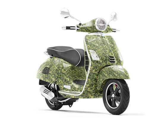 Forest Pixel Camouflage Vespa Scooter Wrap Film