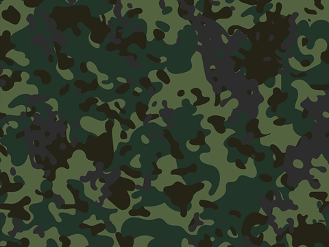Rwraps™ Green Camouflage Print Vinyl Wrap Film - Juniper Multicam