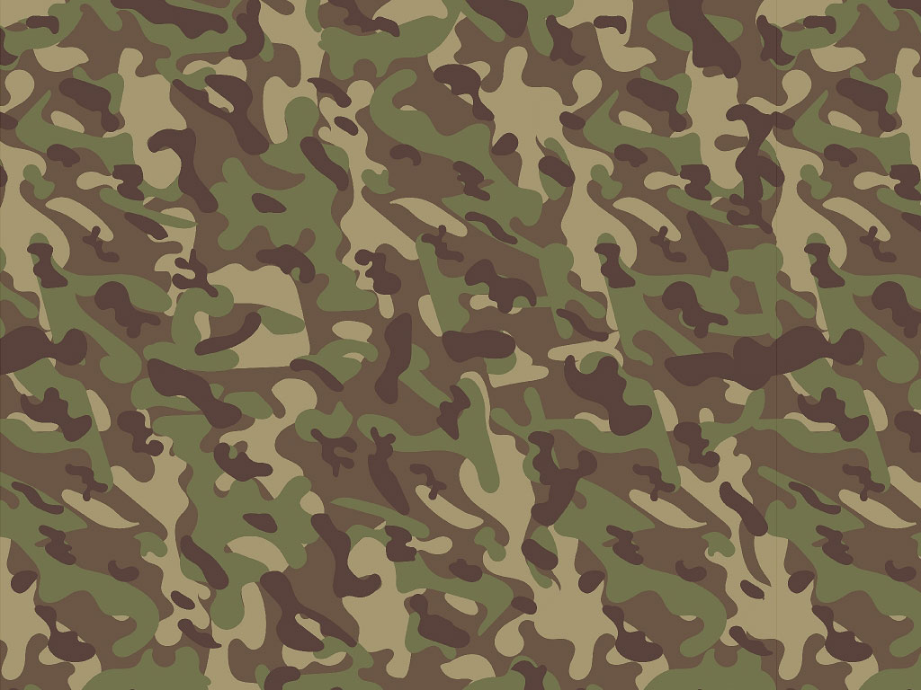 Rwraps™ Green Camouflage Print Vinyl Wrap Film - Lowland Plains