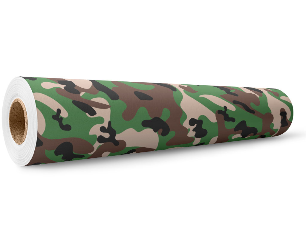 Modern Woodland Camouflage Wrap Film Wholesale Roll