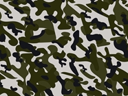 Olive Skin Camouflage Vinyl Wrap Pattern