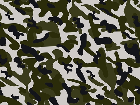 Rwraps™ Green Camouflage Print Vinyl Wrap Film - Olive Skin