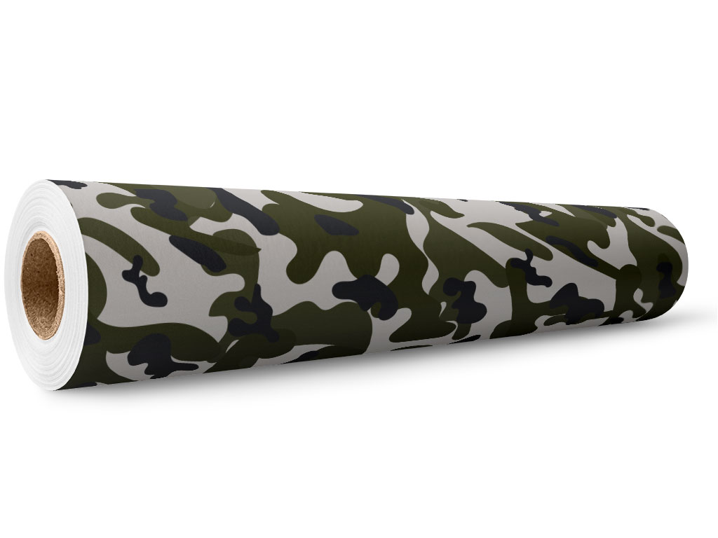 Olive Skin Camouflage Wrap Film Wholesale Roll