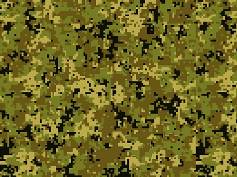 Rwraps™ Green Camouflage Print Vinyl Wrap Film - Pixel Plains