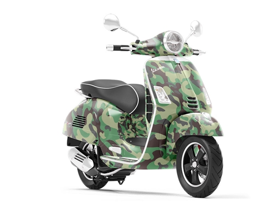 Tropical Thunder Camouflage Vespa Scooter Wrap Film