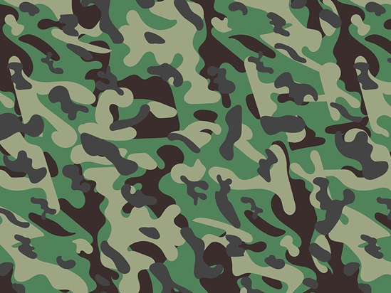 Tropical Thunder Camouflage Vinyl Wrap Pattern