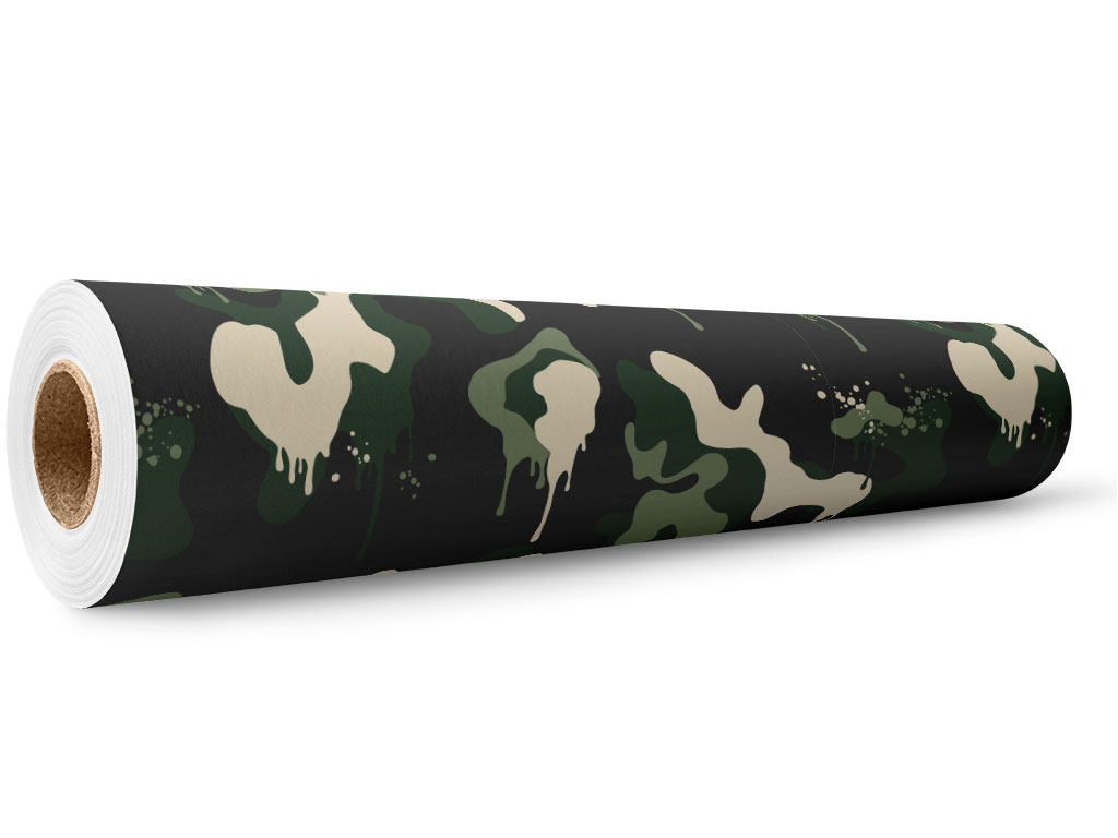 Woodland Graffiti Camouflage Wrap Film Wholesale Roll