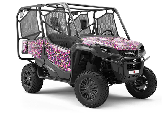 Pink Confetti Camouflage Utility Vehicle Vinyl Wrap