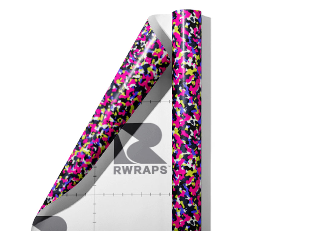 Pink Camouflage Wrap Film Sheets