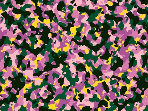 Rwraps™ Neon Camouflage Print Vinyl Wrap Film - Pink Woodland