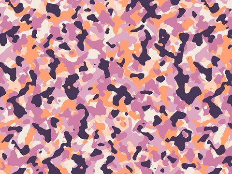 Rwraps™ Neon Camouflage Print Vinyl Wrap Film - Salmon Sprinkle