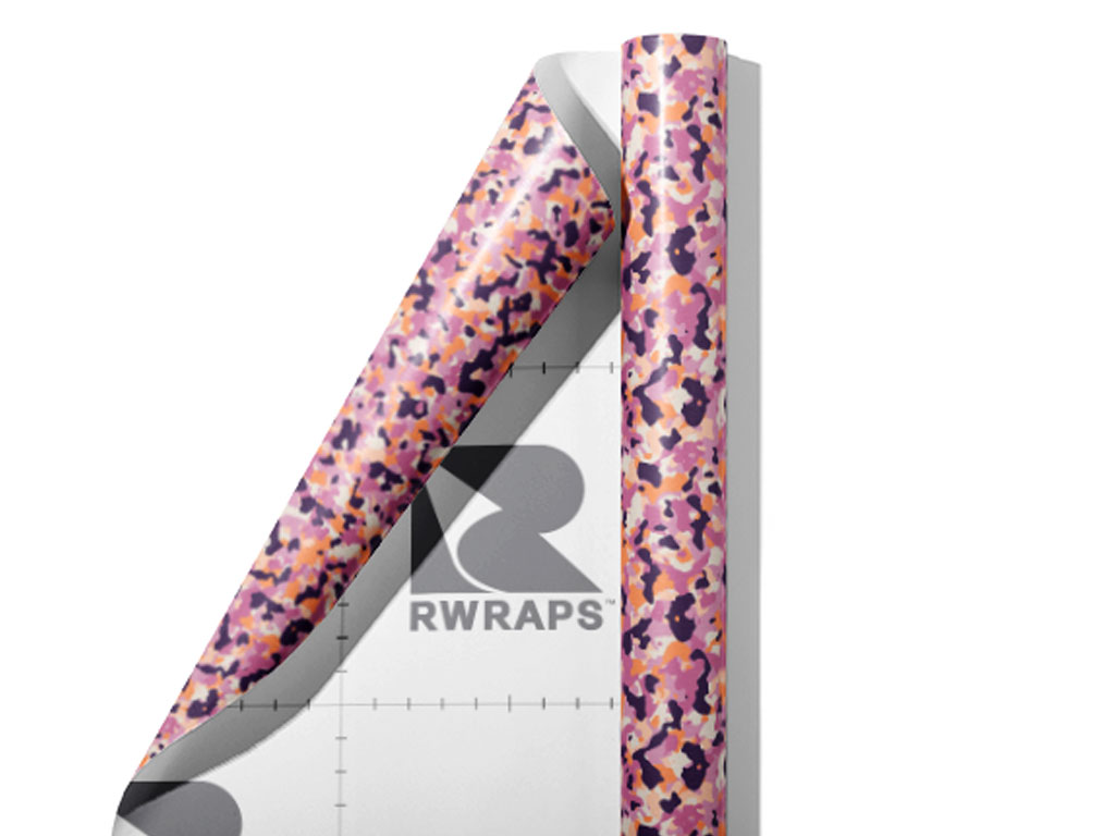 Salmon Sprinkle Camouflage Wrap Film Sheets
