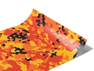 Amber Flames Orange Camouflage Vinyl Wraps