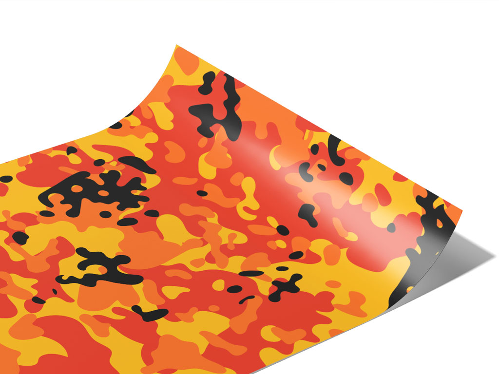 Amber Flames Camouflage Vinyl Wraps