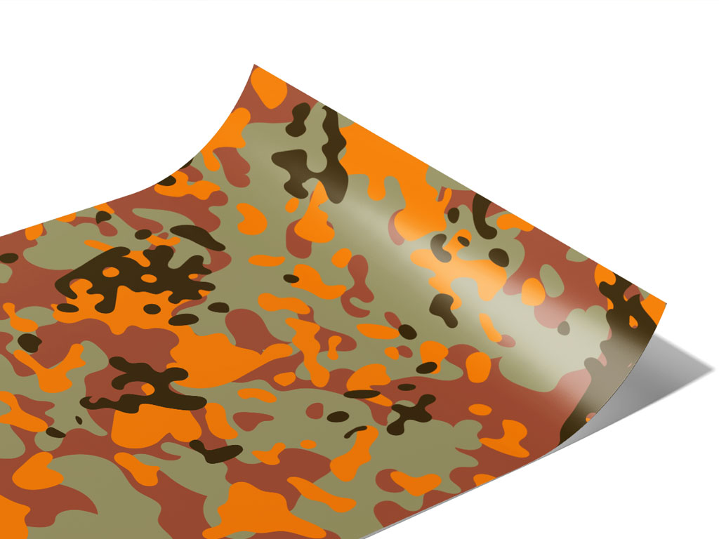 Apricot Flecktarn Camouflage Vinyl Wraps