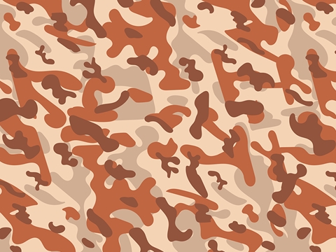 Rwraps™ Orange Camouflage Print Vinyl Wrap Film - Persian Multicam