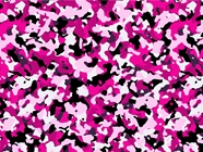 Bubble Gum Camouflage Vinyl Wrap Pattern