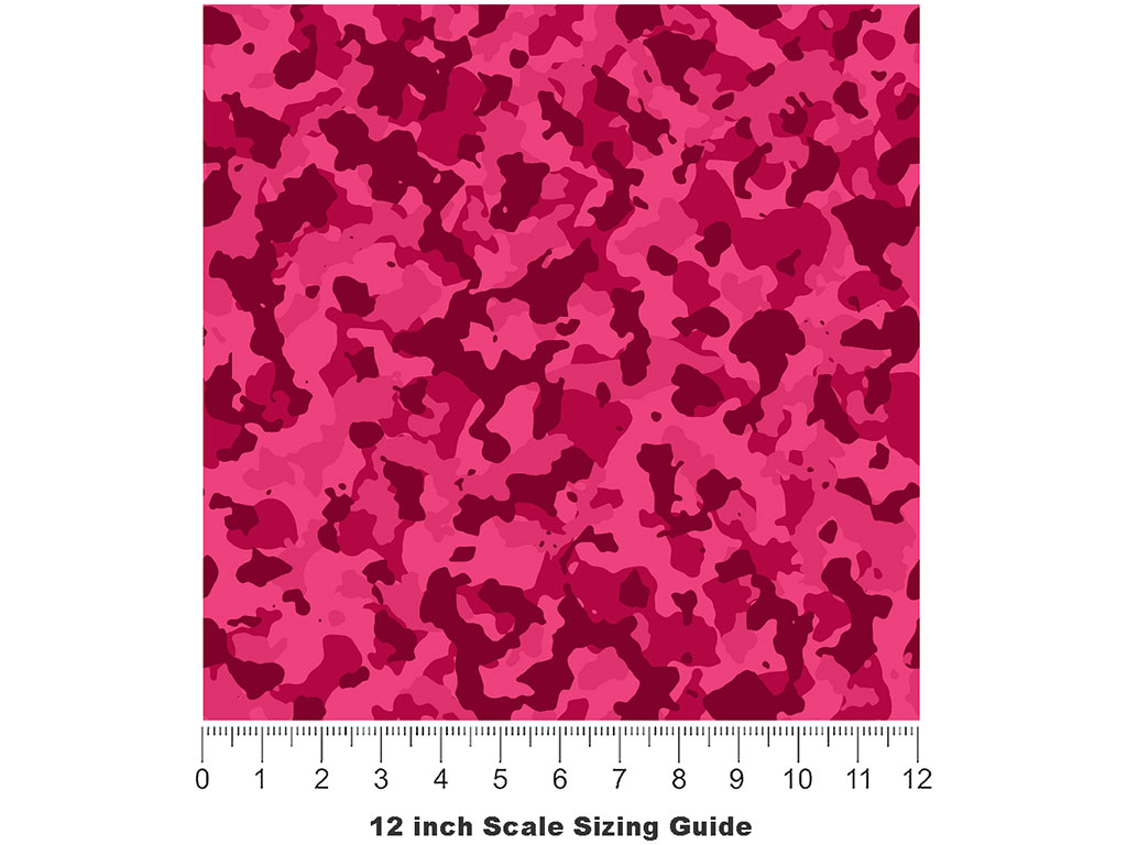 Magenta Flecktarn Camouflage Vinyl Film Pattern Size 12 inch Scale
