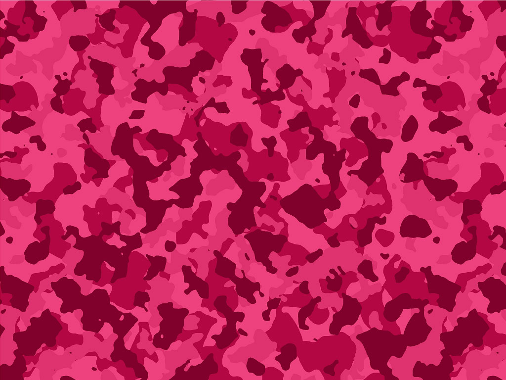 Rwraps™ Pink Camouflage Print Vinyl Wrap Film - Magenta Flecktarn