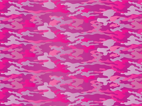 Rwraps™ Pink Camouflage Print Vinyl Wrap Film - Rouge Woodland