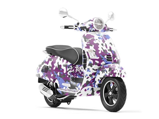 Amethyst Woodland Camouflage Vespa Scooter Wrap Film