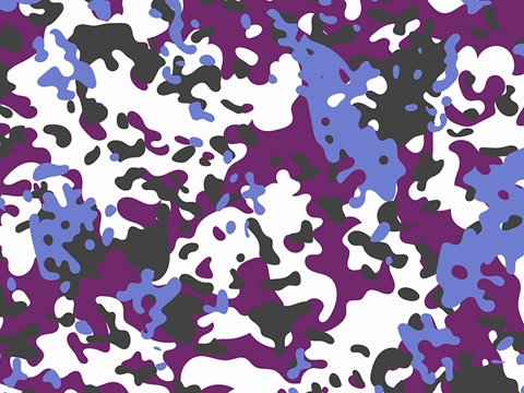 Rwraps™ Purple Camouflage Print Vinyl Wrap Film - Amethyst Woodland