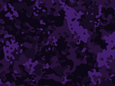 Rwraps™ Purple Camouflage Print Vinyl Wrap Film - Eggplant Flecktarn