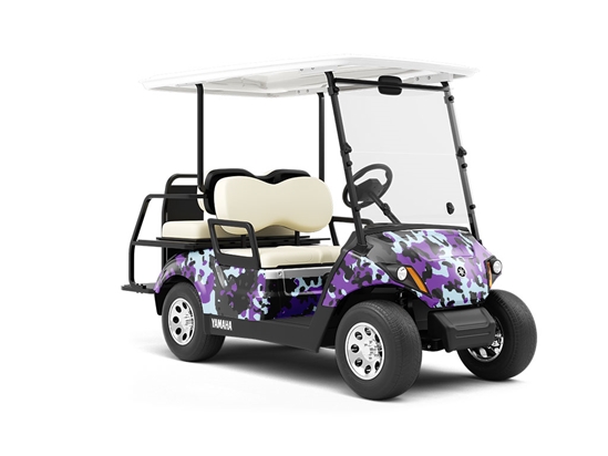 Iris Multicam Camouflage Wrapped Golf Cart