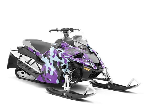 Iris Multicam Camouflage Custom Wrapped Snowmobile