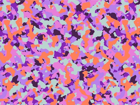 Rwraps™ Purple Camouflage Print Vinyl Wrap Film - Lavender ERDL