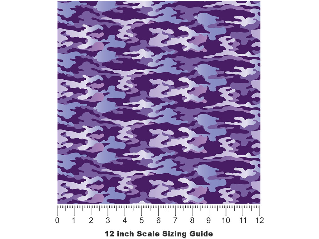Orchid Woodland Camouflage Vinyl Film Pattern Size 12 inch Scale