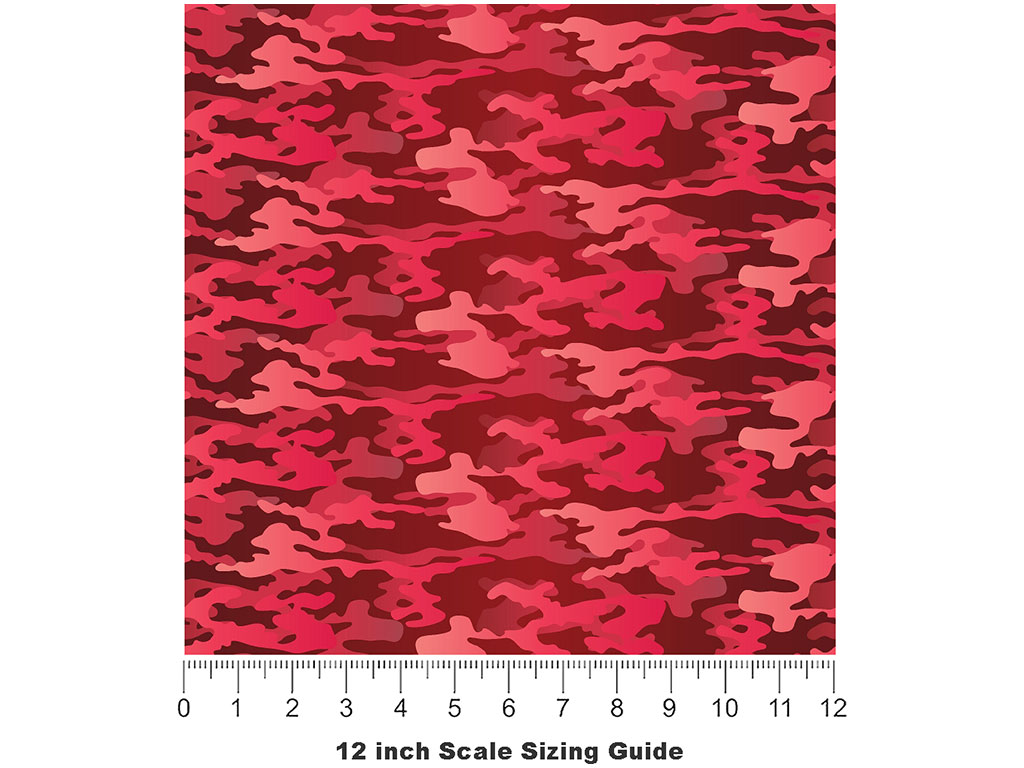 Candy Apple Camouflage Vinyl Film Pattern Size 12 inch Scale