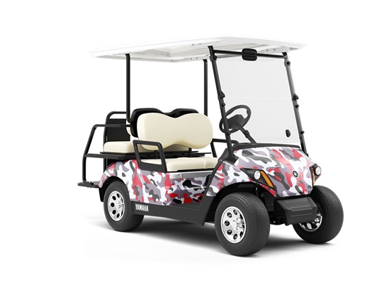 Carmen Flecktarn Camouflage Wrapped Golf Cart