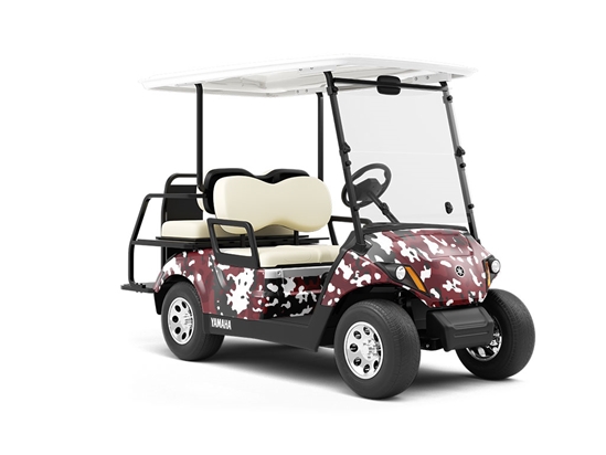Lipstick Multicam Camouflage Wrapped Golf Cart