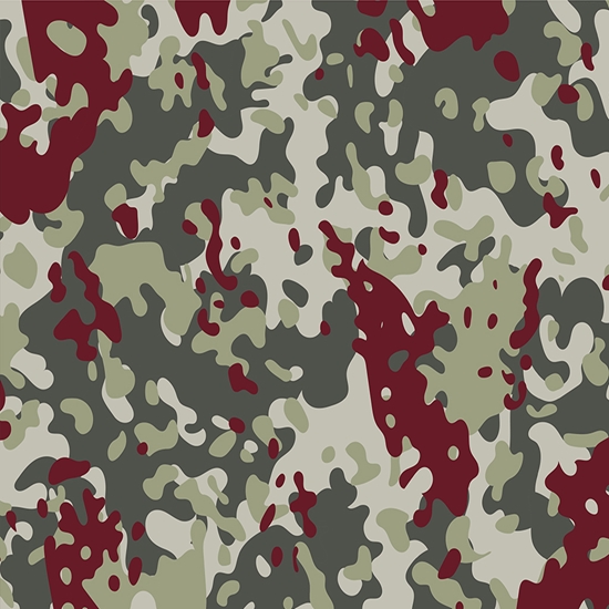 Maroon Flecktarn Camouflage Vinyl Wrap Pattern