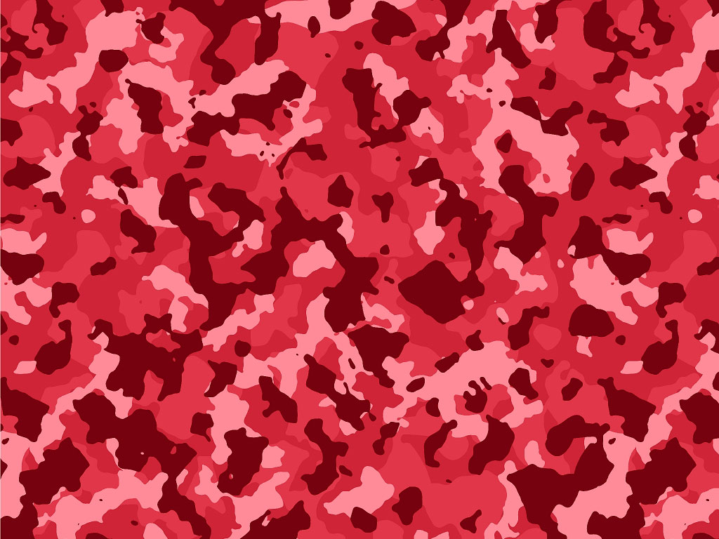 Rwraps™ Red Camouflage Print Vinyl Wrap Film - Raspberry Napalm