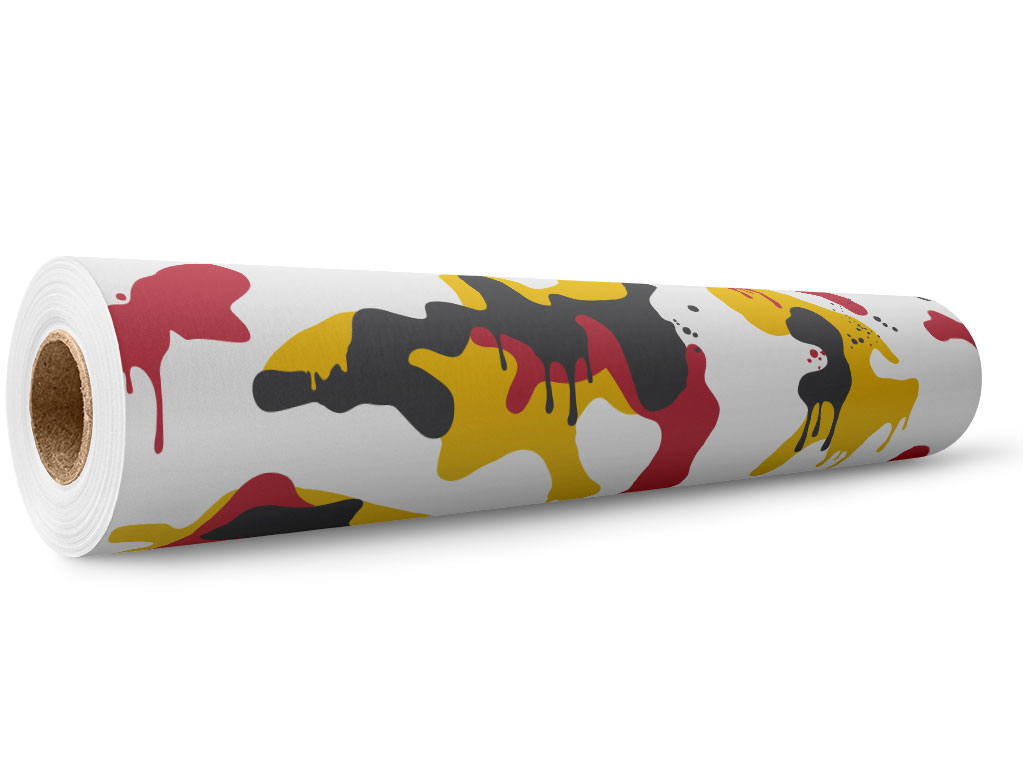 Red Graffiti Camouflage Wrap Film Wholesale Roll