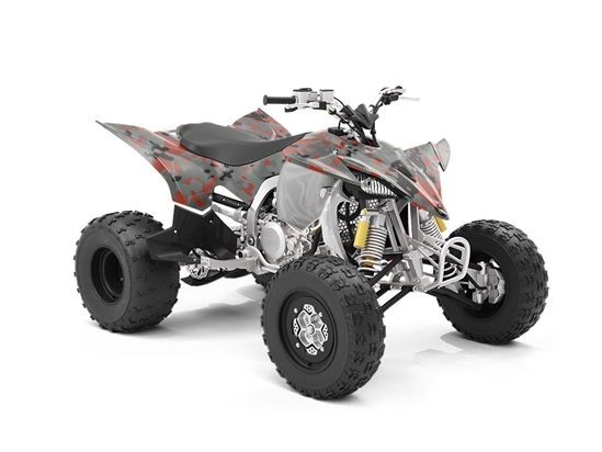 Ruby Gray Camouflage ATV Wrapping Vinyl