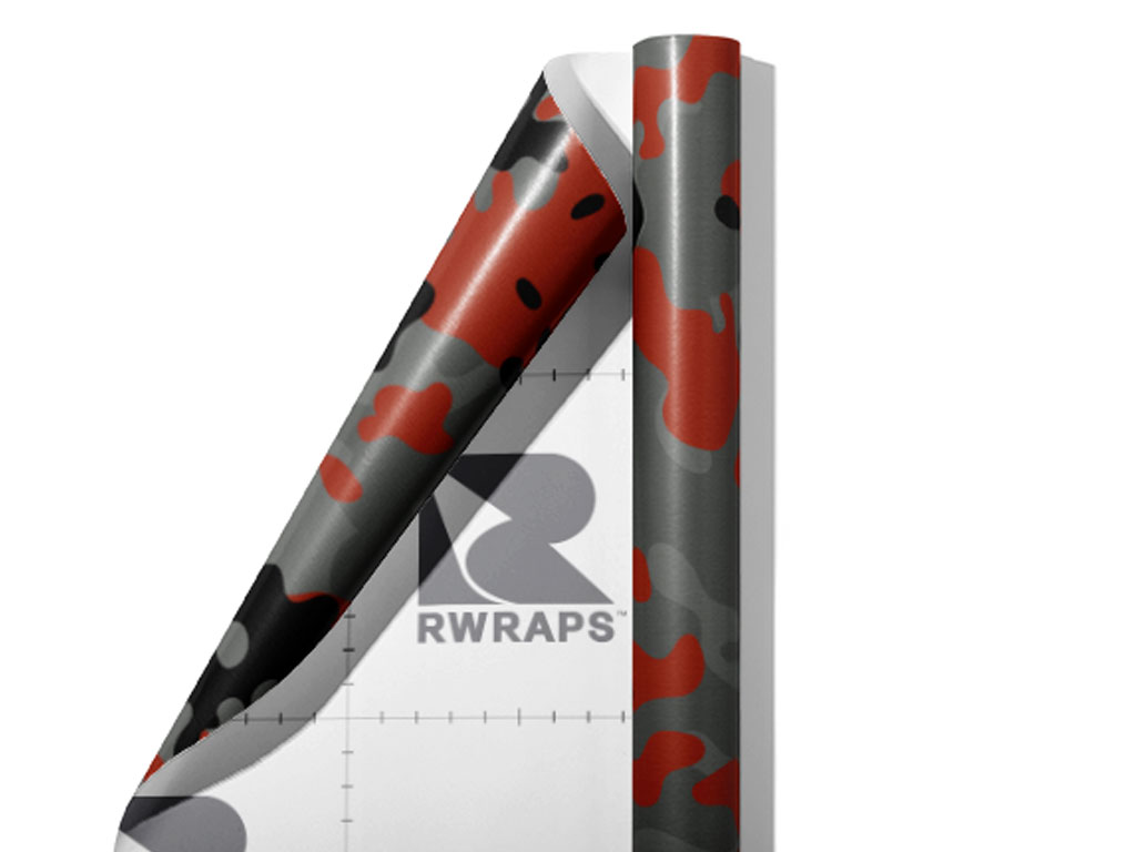 Ruby Gray Camouflage Wrap Film Sheets