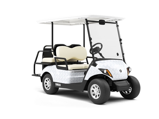 Bone Tiger Camouflage Wrapped Golf Cart