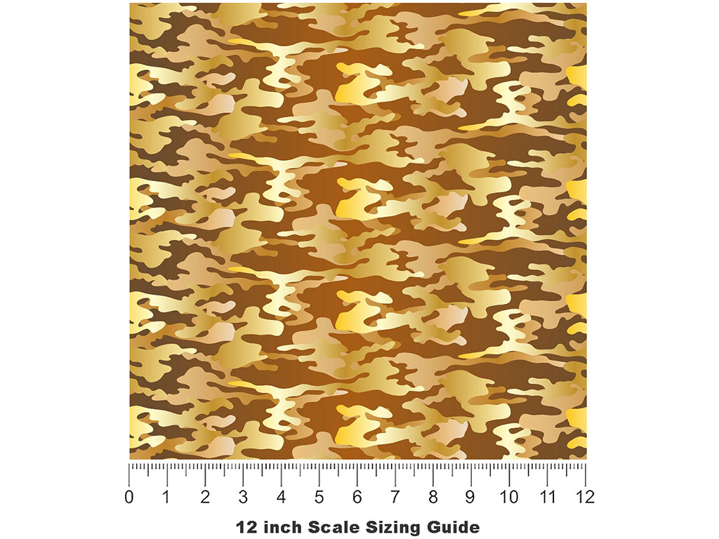 Amber Shroud Camouflage Vinyl Film Pattern Size 12 inch Scale