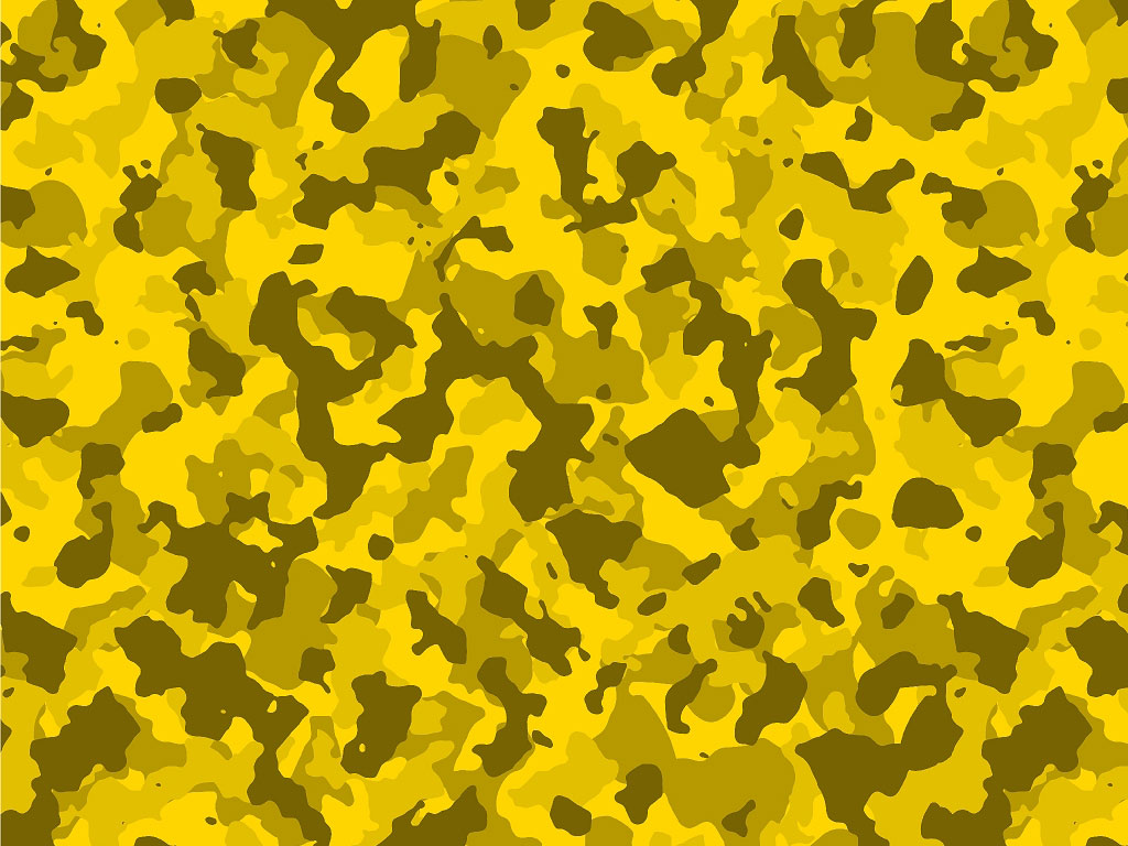 Rwraps™ Yellow Camouflage Print Vinyl Wrap Film - Canary Masquerade