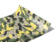 Forest Costume Yellow Camouflage Vinyl Wraps